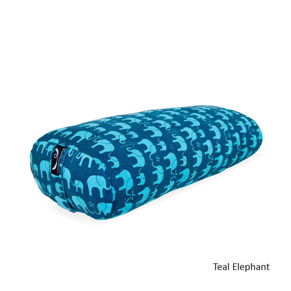 Organic Cotton Oval Yoga Bolster - Printed