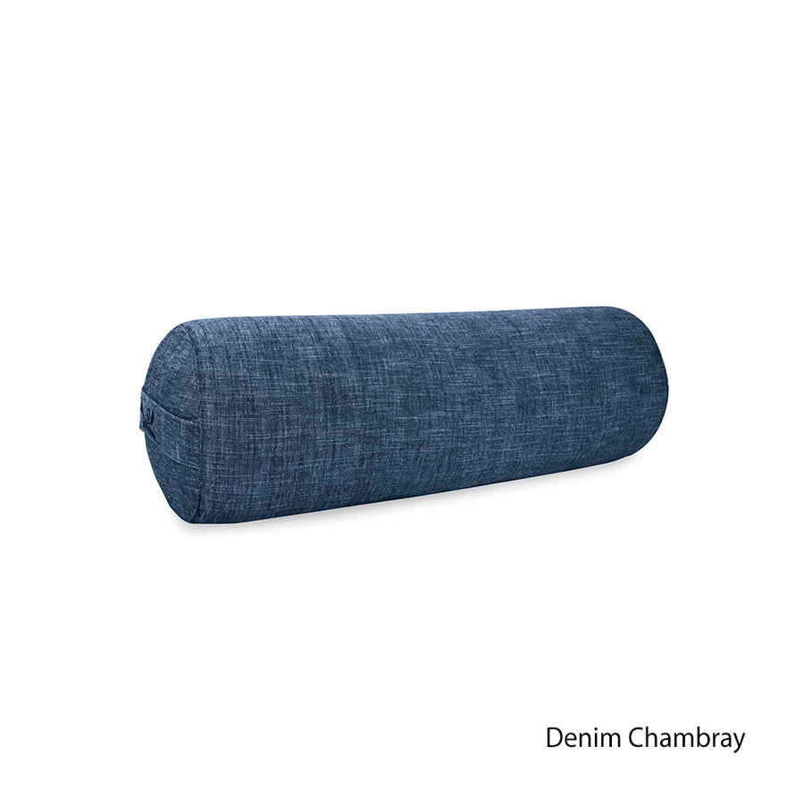 Organic Cotton Yoga Bolster SMALL Chambray