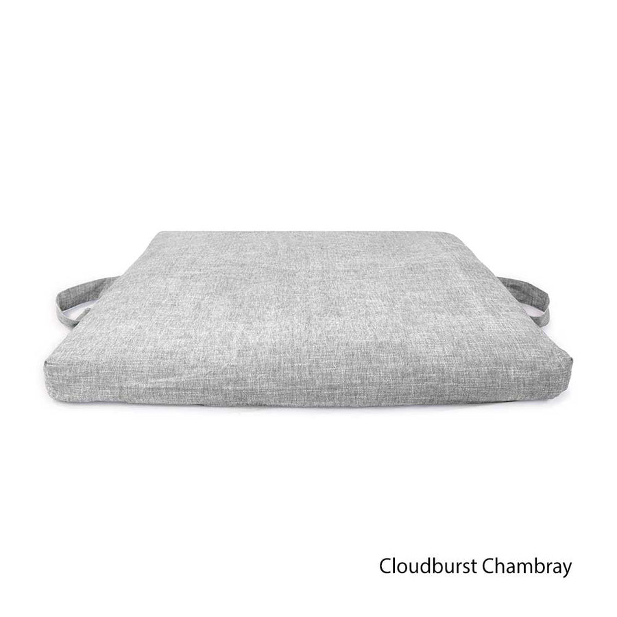 Meditation Cushion - Organic Cotton Zabuton - Chambray