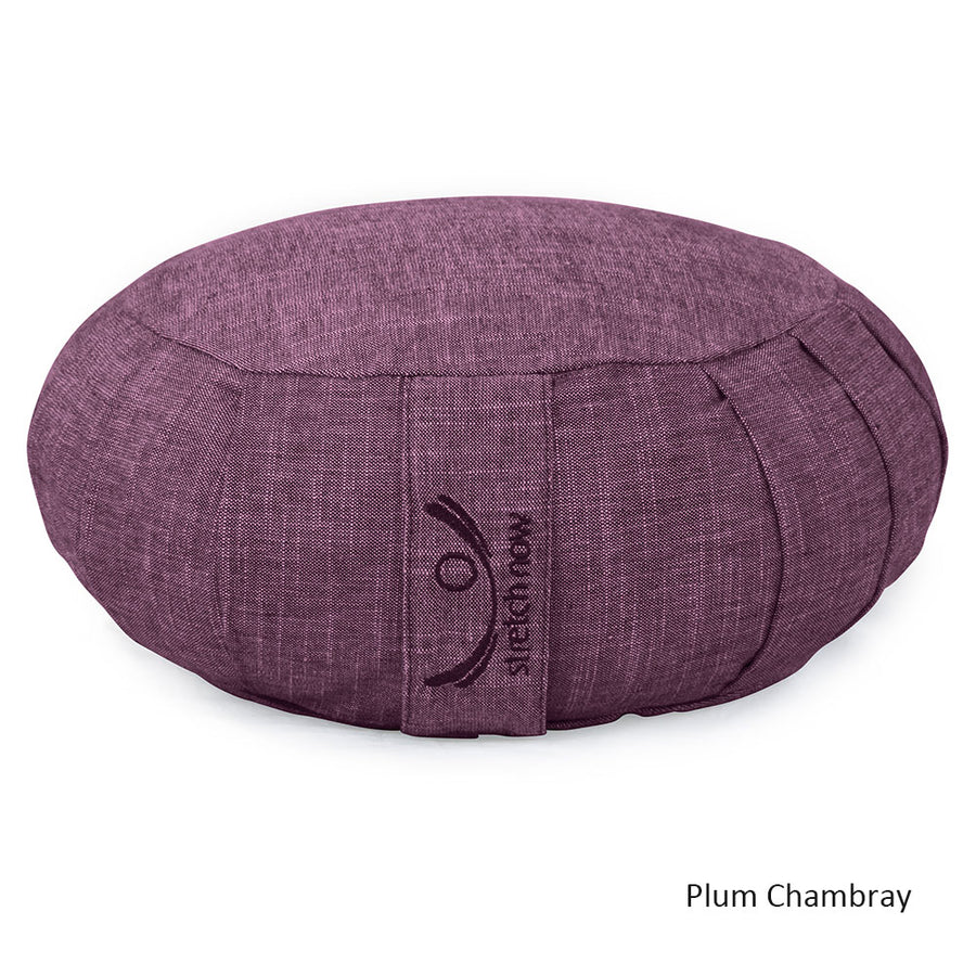 Meditation Cushion - Organic Cotton Zafu - Chambray LARGE