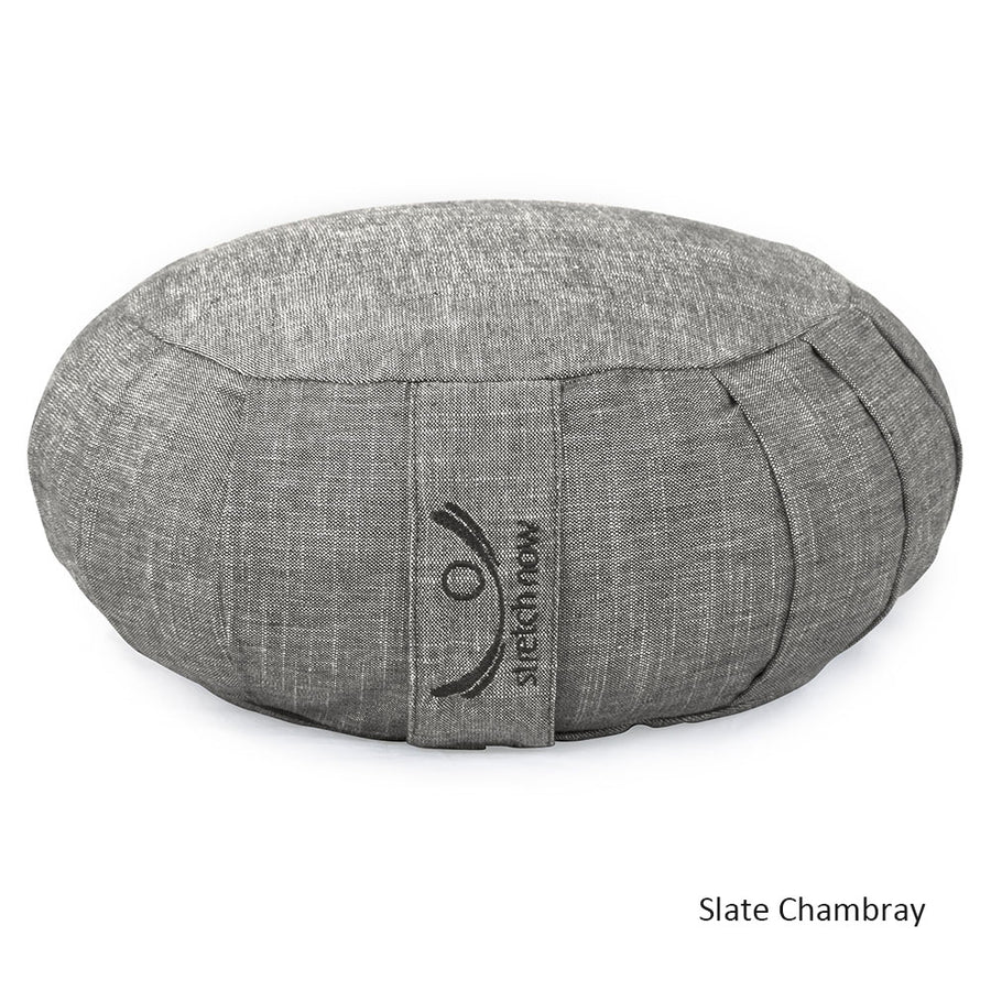 Meditation Cushion - Organic Cotton Zafu - Chambray